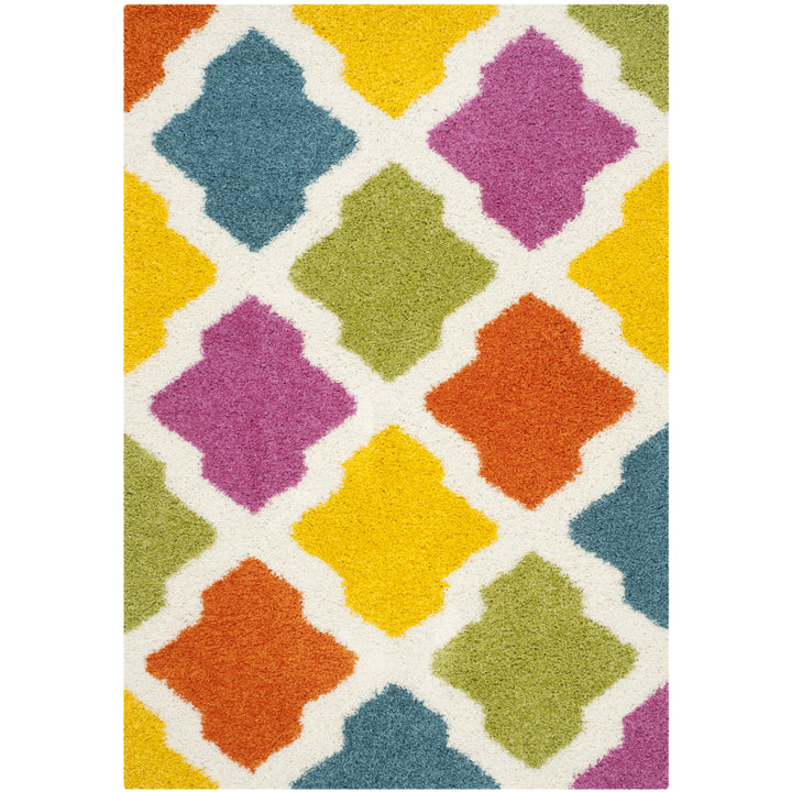 SAFAVIEH Kids Shag Collection SGK562A Ivory / Multi Rug Image 9