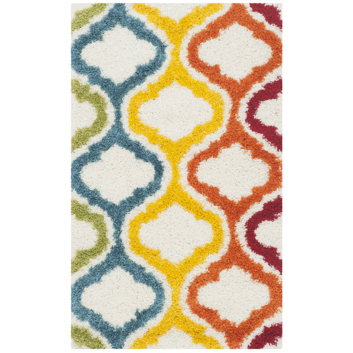 SAFAVIEH Kids Shag Collection SGK561A Ivory / Multi Rug Image 8