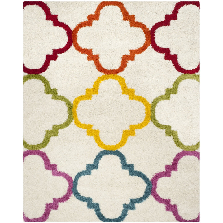 SAFAVIEH Kids Shag Collection SGK563A Ivory / Multi Rug Image 1