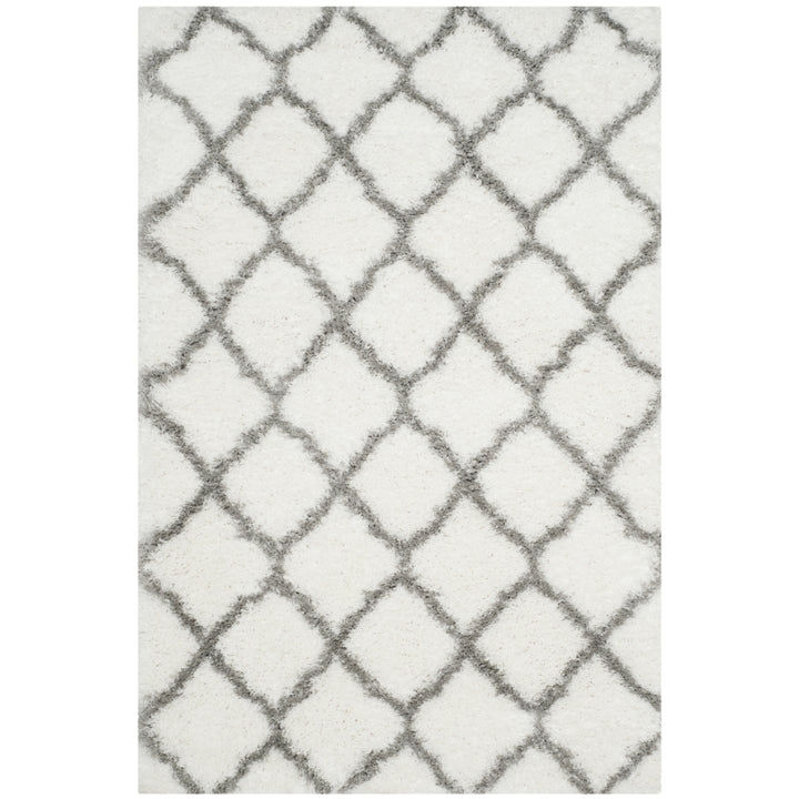 SAFAVIEH Indie Shag Collection SGI322P Ivory / Grey Rug Image 1