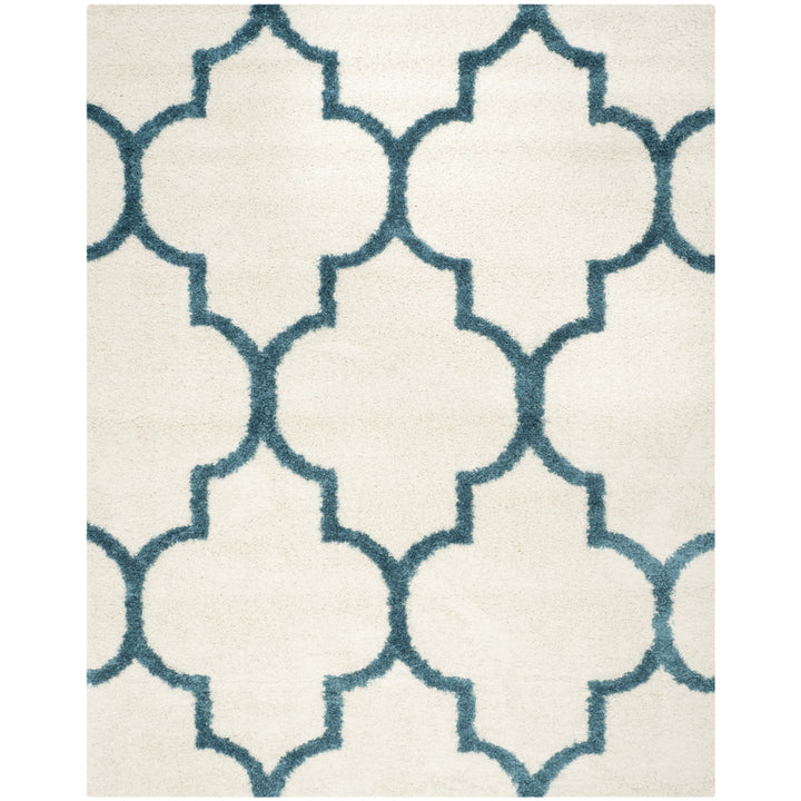 SAFAVIEH Kids Shag Collection SGK566C Ivory / Blue Rug Image 1