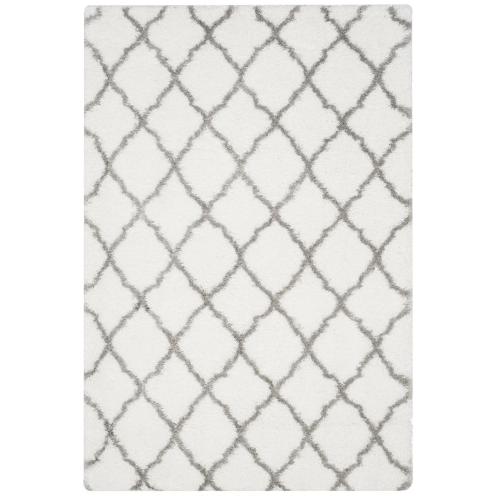 SAFAVIEH Indie Shag Collection SGI322P Ivory / Grey Rug Image 9