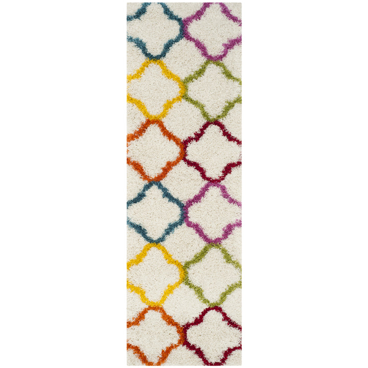 SAFAVIEH Kids Shag Collection SGK563A Ivory / Multi Rug Image 5