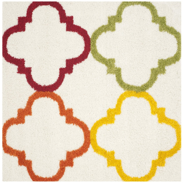 SAFAVIEH Kids Shag Collection SGK563A Ivory / Multi Rug Image 1