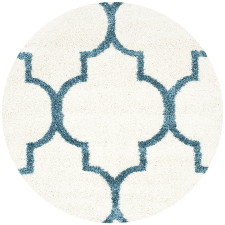 SAFAVIEH Kids Shag Collection SGK566C Ivory / Blue Rug Image 4