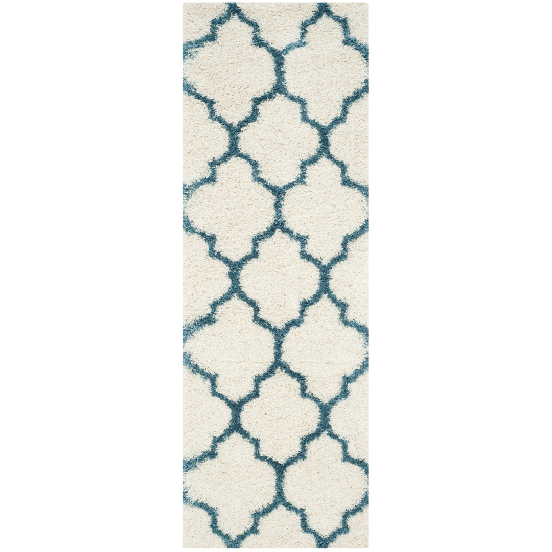 SAFAVIEH Kids Shag Collection SGK566C Ivory / Blue Rug Image 5