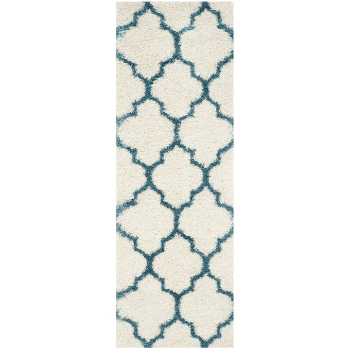 SAFAVIEH Kids Shag Collection SGK566C Ivory / Blue Rug Image 1