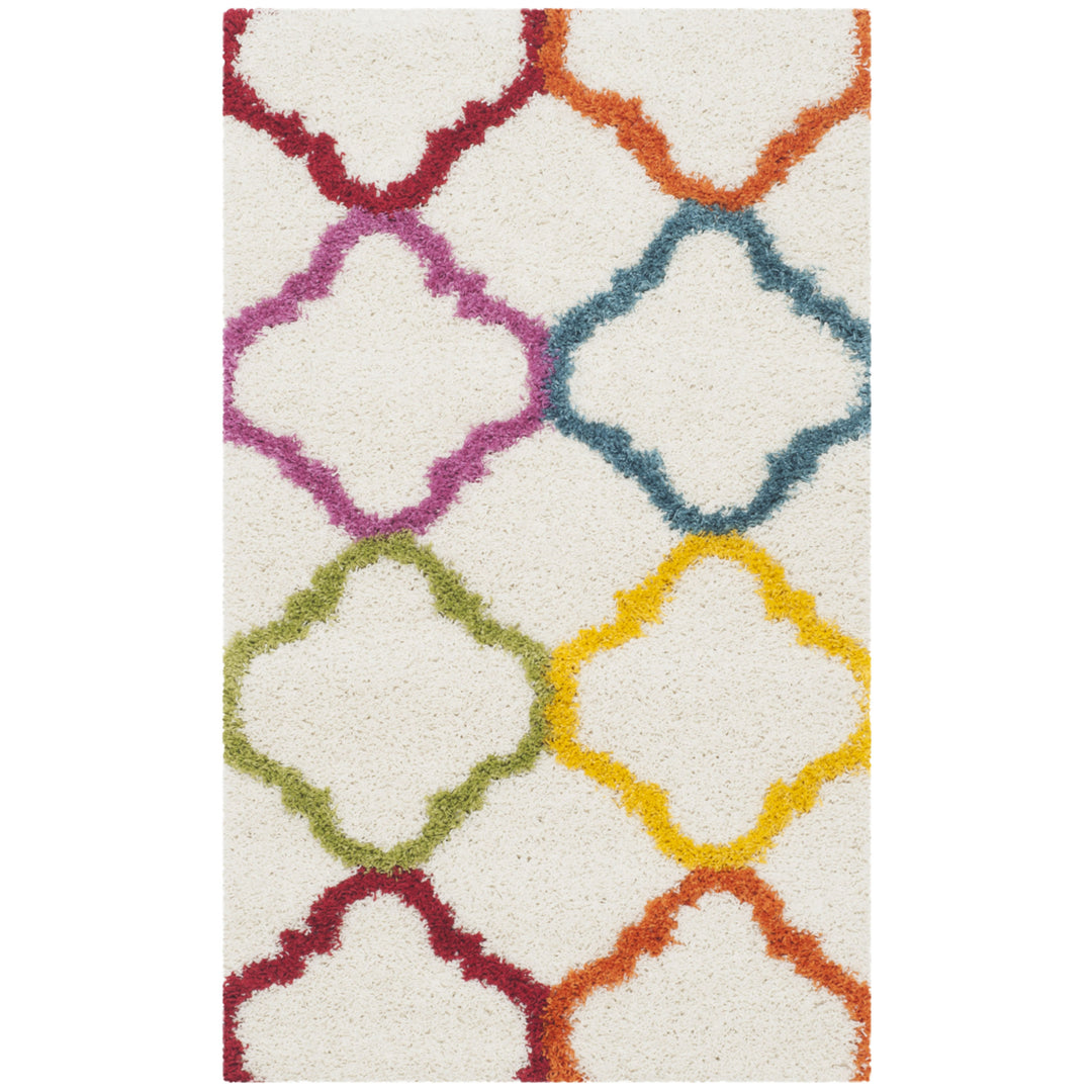 SAFAVIEH Kids Shag Collection SGK563A Ivory / Multi Rug Image 8