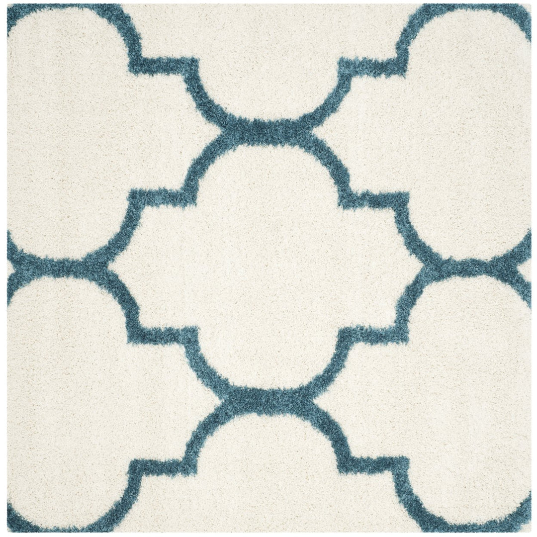 SAFAVIEH Kids Shag Collection SGK566C Ivory / Blue Rug Image 1