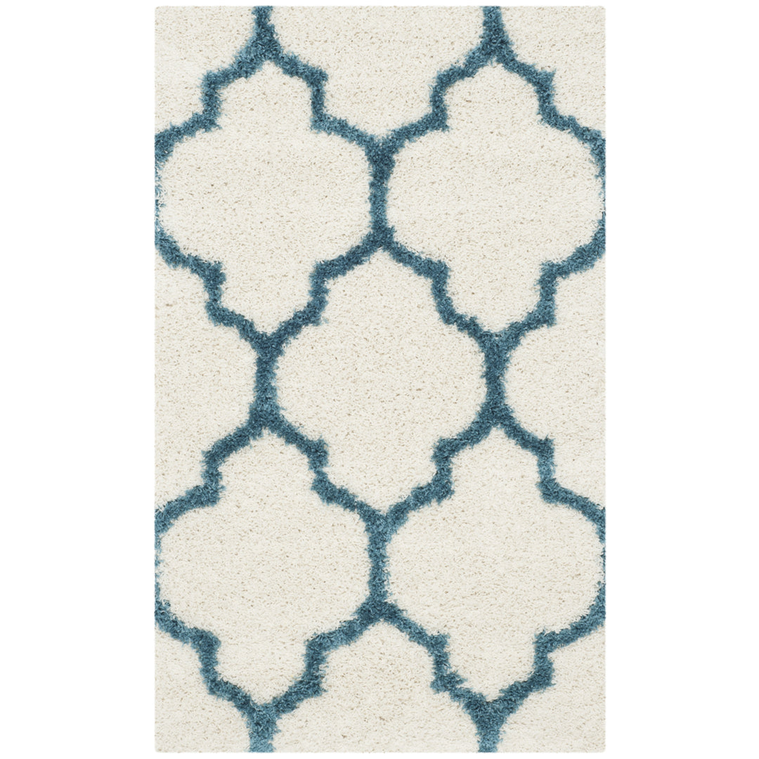 SAFAVIEH Kids Shag Collection SGK566C Ivory / Blue Rug Image 1