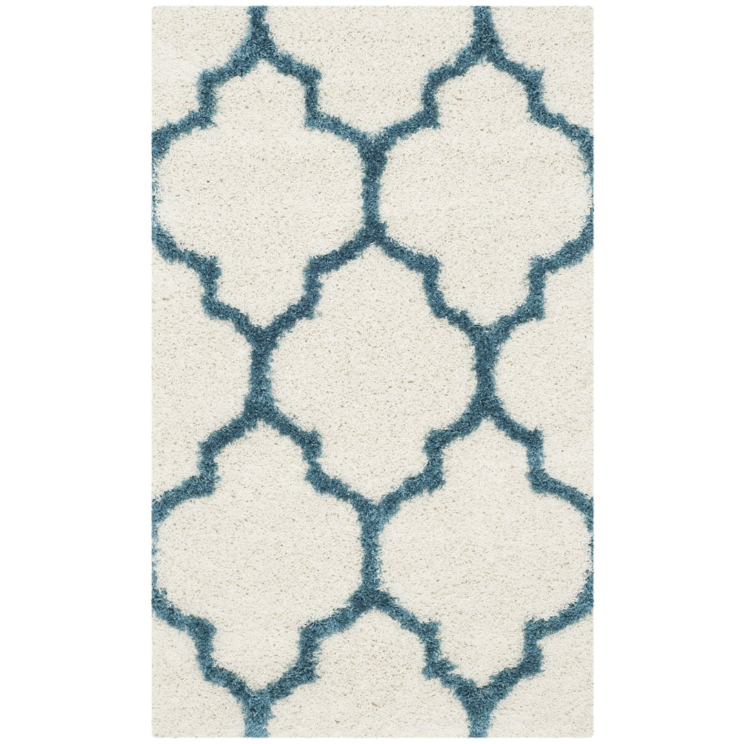 SAFAVIEH Kids Shag Collection SGK566C Ivory / Blue Rug Image 8