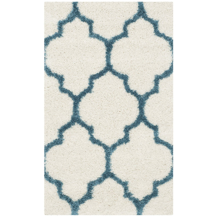 SAFAVIEH Kids Shag Collection SGK566C Ivory / Blue Rug Image 8