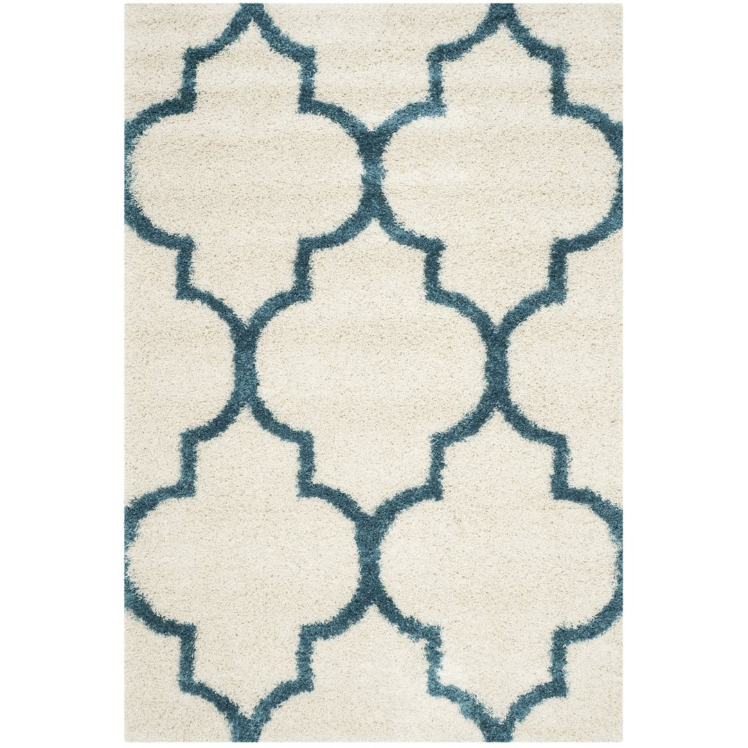 SAFAVIEH Kids Shag Collection SGK566C Ivory / Blue Rug Image 1