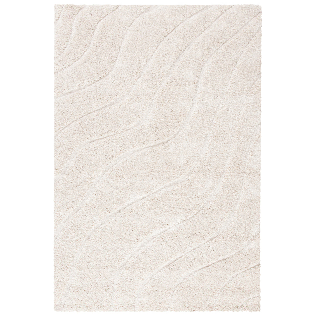 SAFAVIEH Florida Shag SGL472-1111 Creme / Creme Rug Image 1