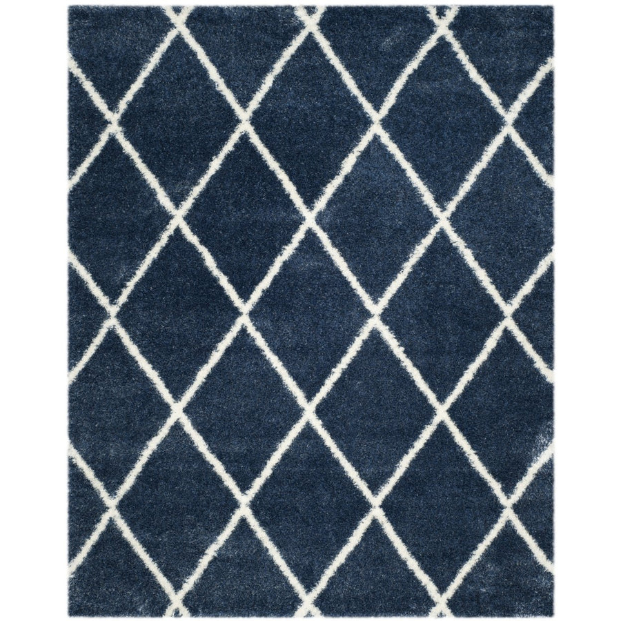 SAFAVIEH Montreal Shag Collection SGM831A Blue/Ivory Rug Image 1