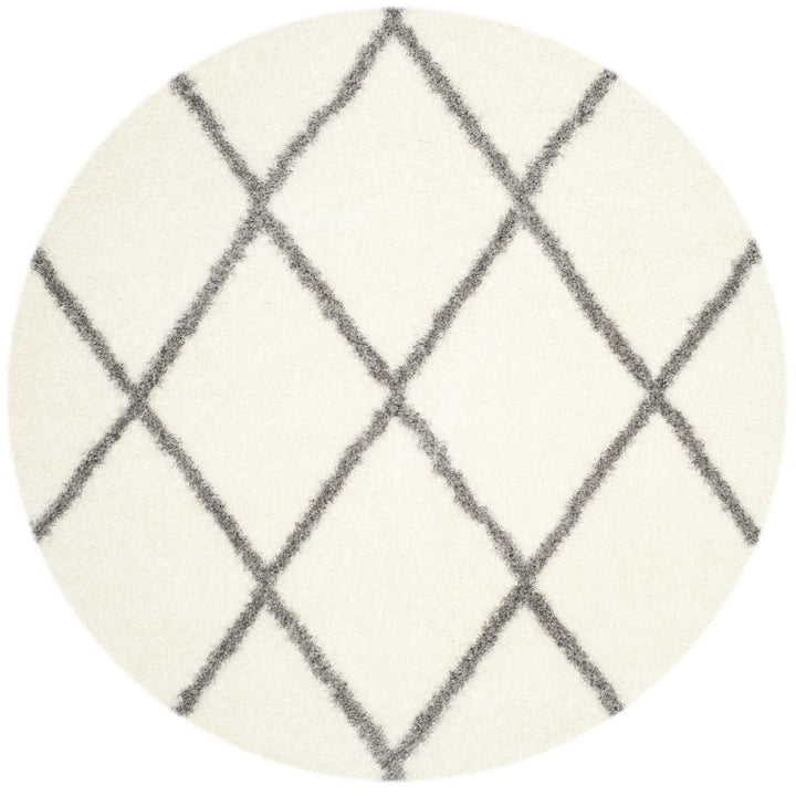 SAFAVIEH Montreal Shag Collection SGM831B Ivory/Grey Rug Image 4