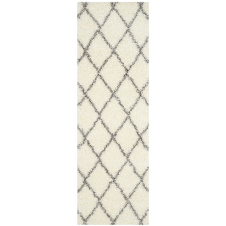 SAFAVIEH Montreal Shag Collection SGM831B Ivory/Grey Rug Image 5