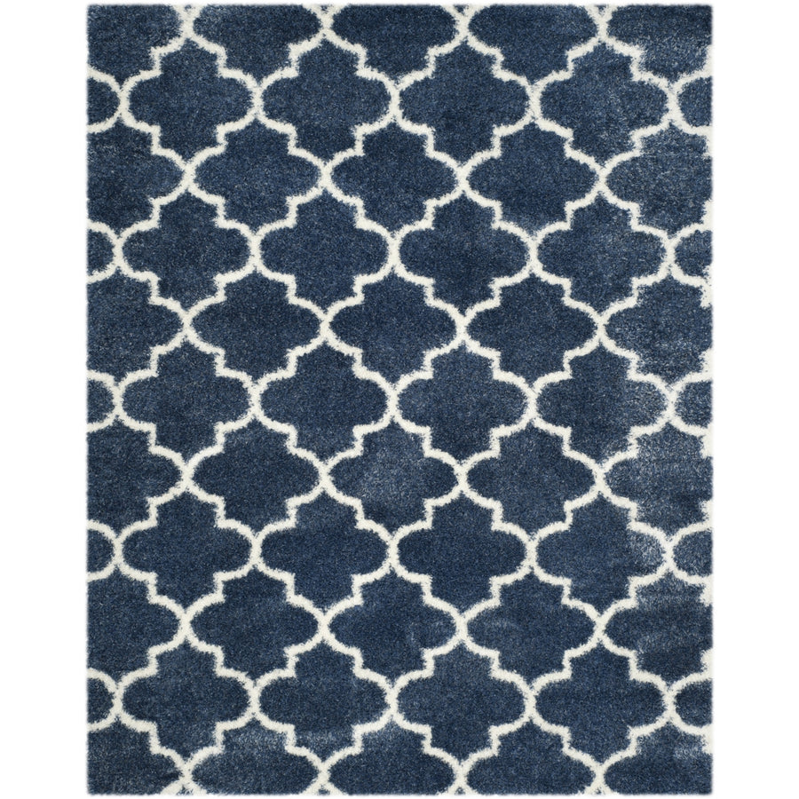 SAFAVIEH Montreal Shag Collection SGM832A Blue/Ivory Rug Image 1