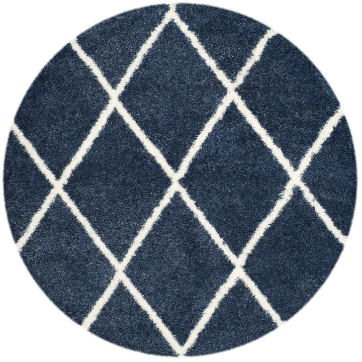 SAFAVIEH Montreal Shag Collection SGM831A Blue/Ivory Rug Image 4