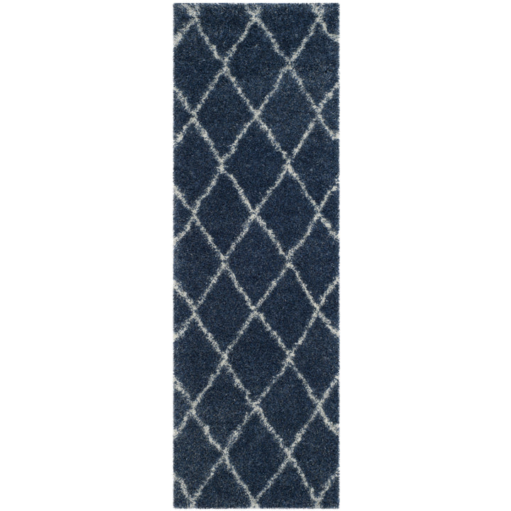 SAFAVIEH Montreal Shag Collection SGM831A Blue/Ivory Rug Image 5