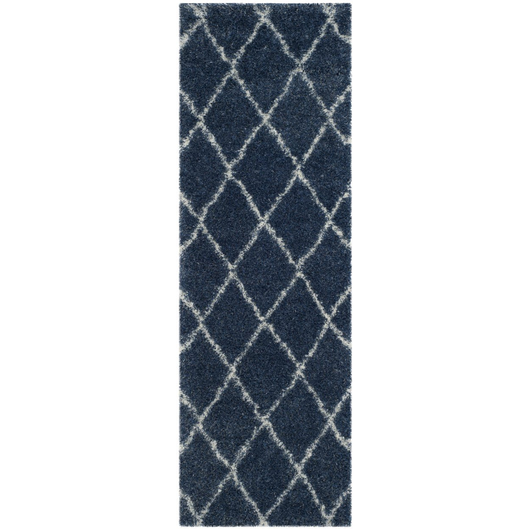 SAFAVIEH Montreal Shag Collection SGM831A Blue/Ivory Rug Image 1