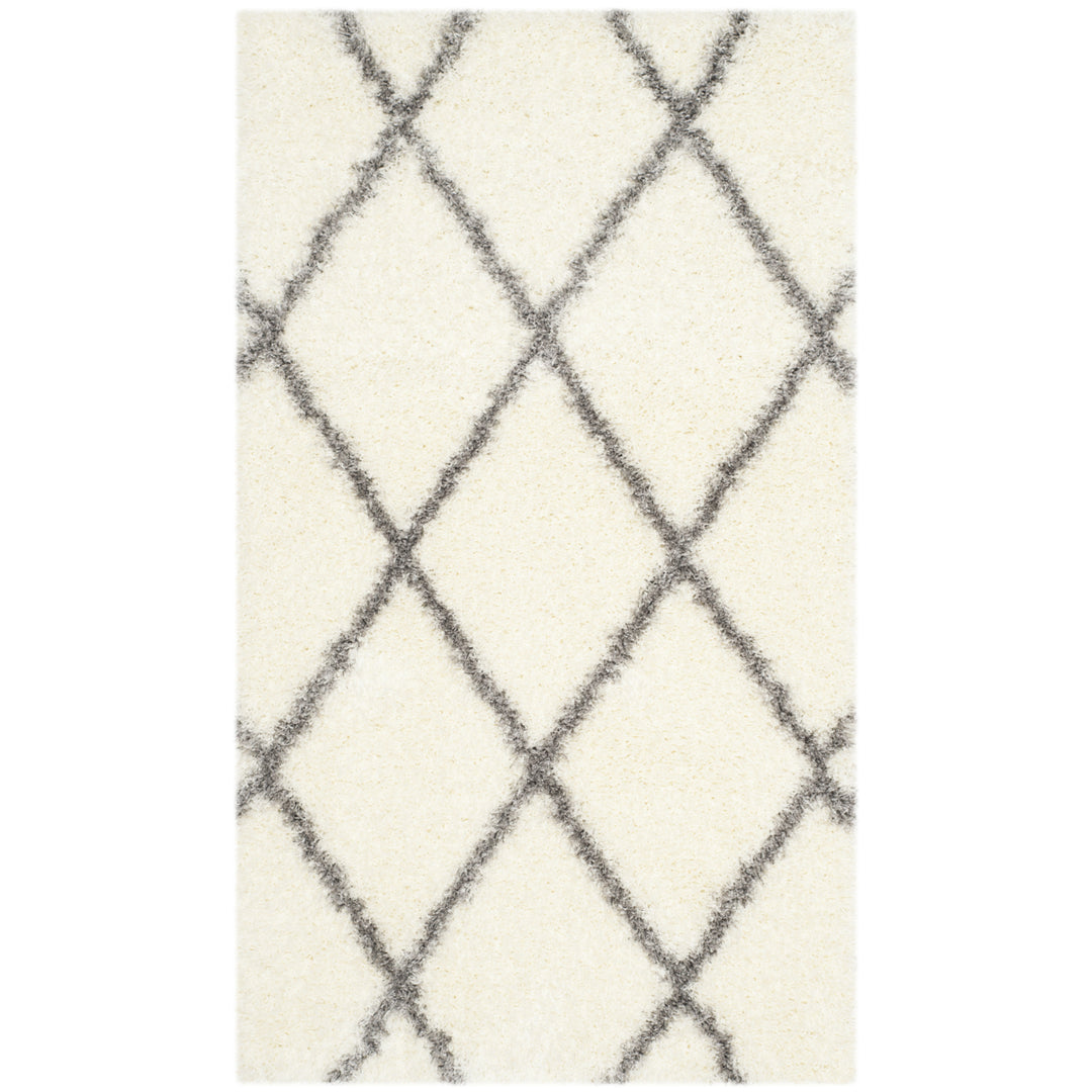 SAFAVIEH Montreal Shag Collection SGM831B Ivory/Grey Rug Image 10