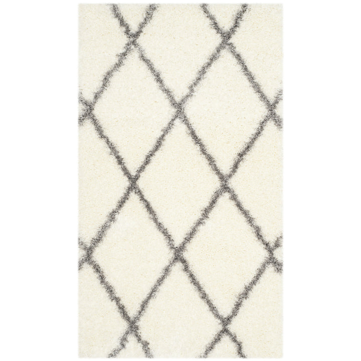 SAFAVIEH Montreal Shag Collection SGM831B Ivory/Grey Rug Image 10