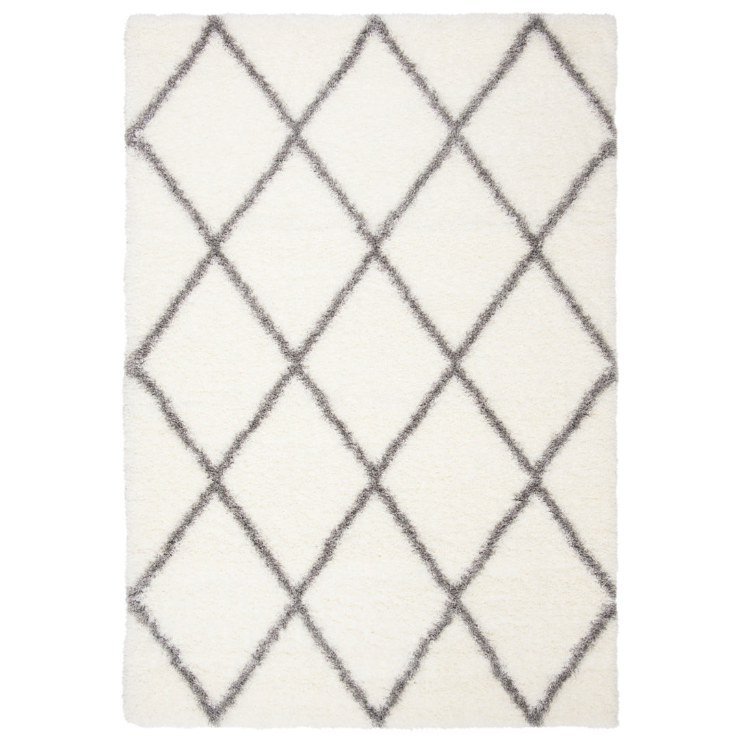 SAFAVIEH Montreal Shag Collection SGM831B Ivory/Grey Rug Image 11