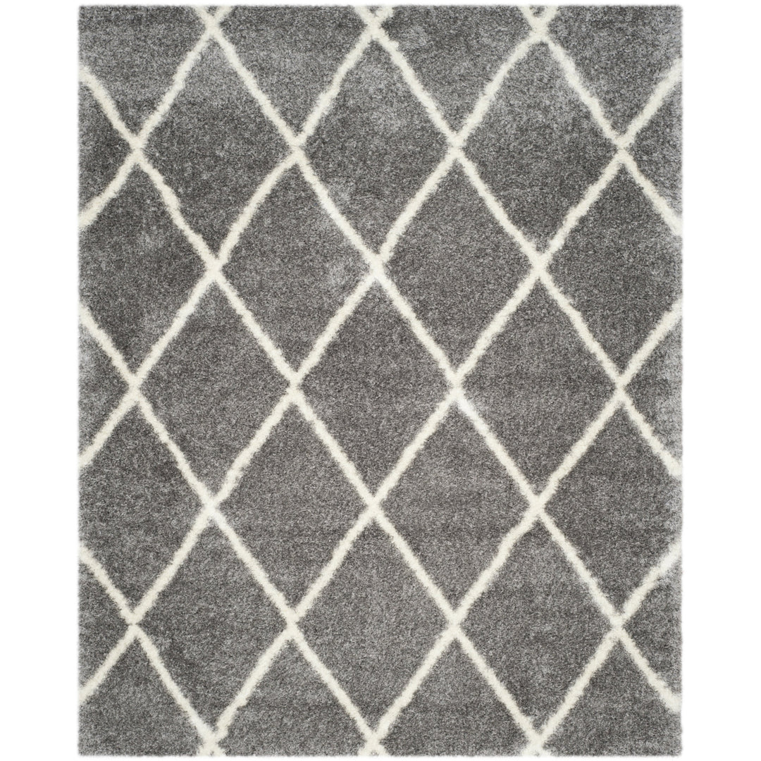 SAFAVIEH Montreal Shag Collection SGM831D Grey/Ivory Rug Image 1