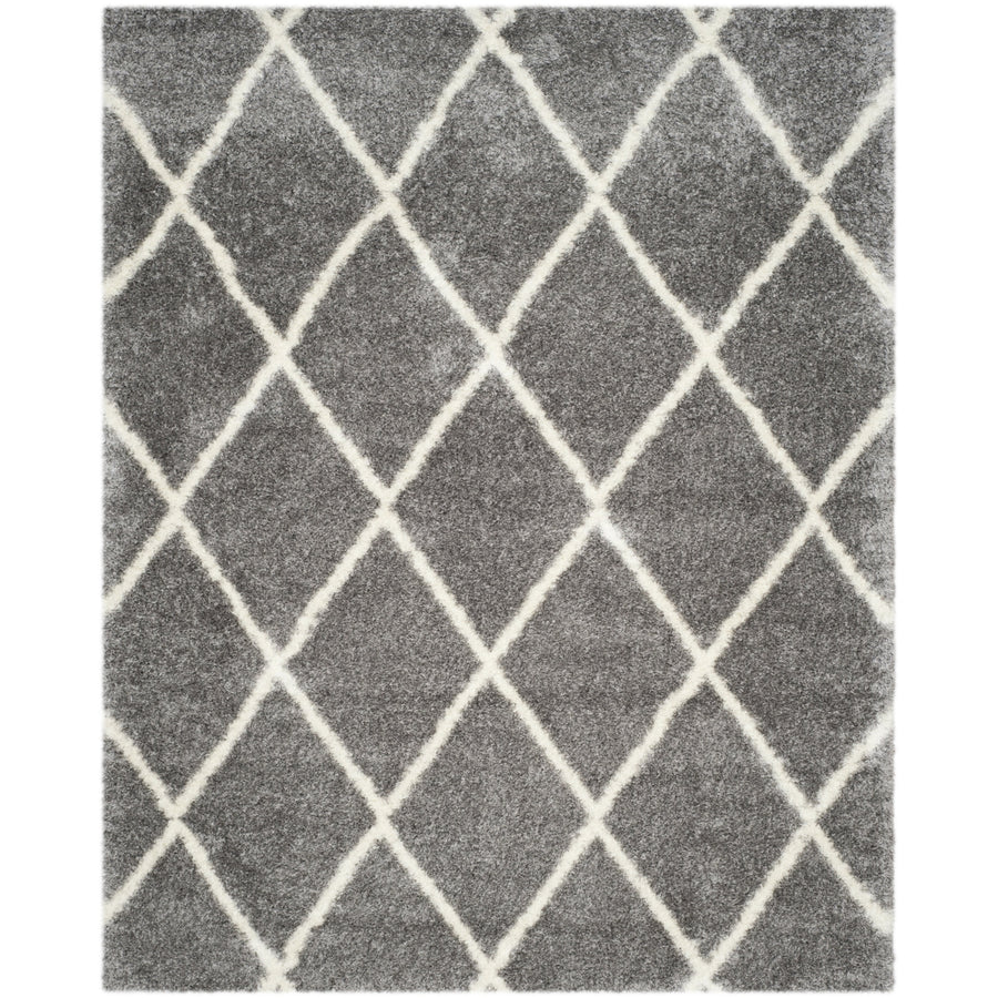 SAFAVIEH Montreal Shag Collection SGM831D Grey/Ivory Rug Image 1