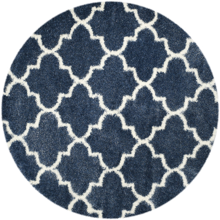 SAFAVIEH Montreal Shag Collection SGM832A Blue/Ivory Rug Image 4