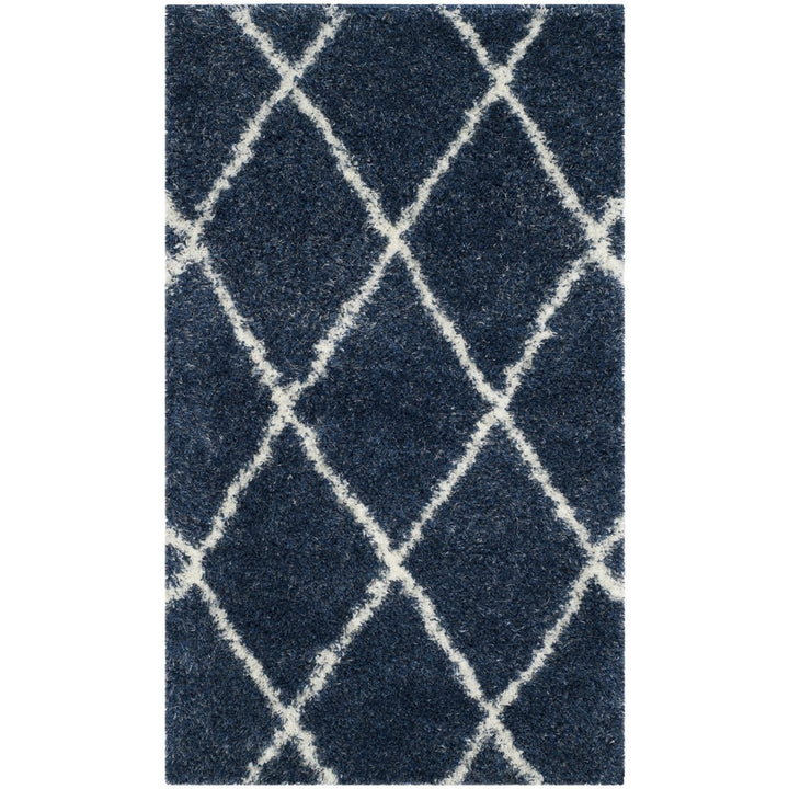 SAFAVIEH Montreal Shag Collection SGM831A Blue/Ivory Rug Image 8