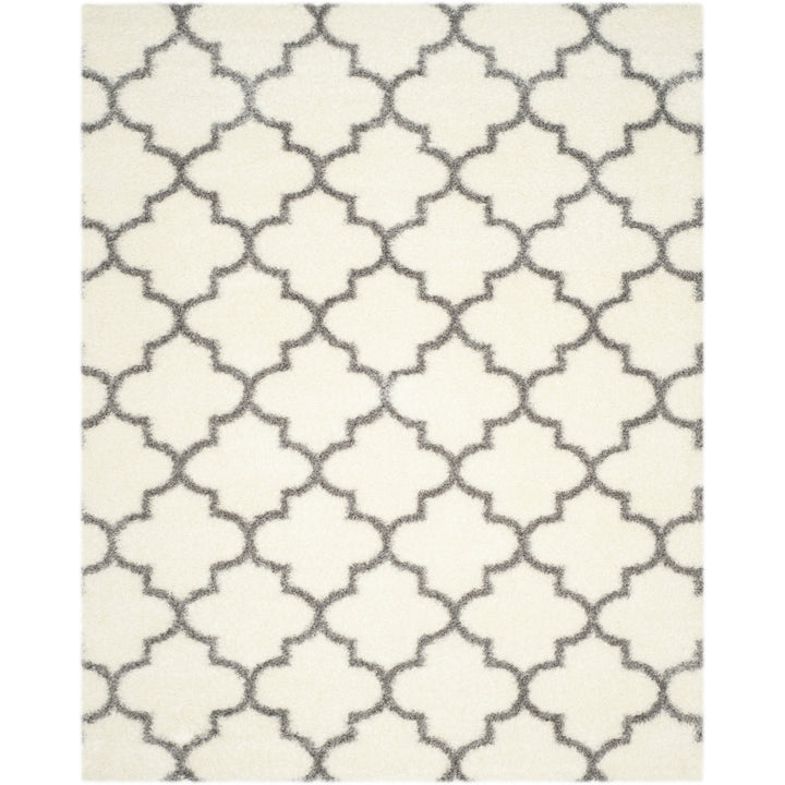 SAFAVIEH Montreal Shag Collection SGM832B Ivory/Grey Rug Image 1