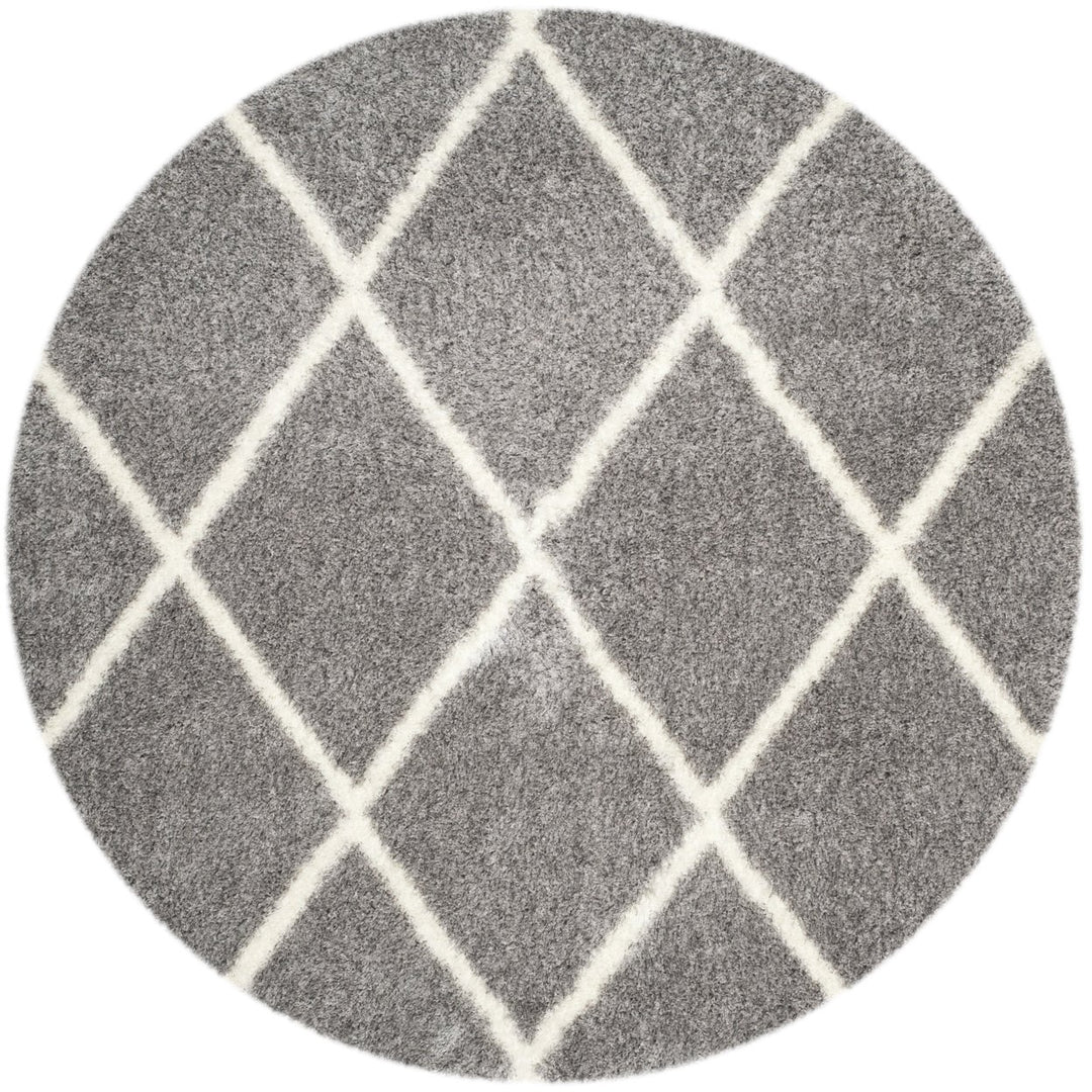 SAFAVIEH Montreal Shag Collection SGM831D Grey/Ivory Rug Image 1