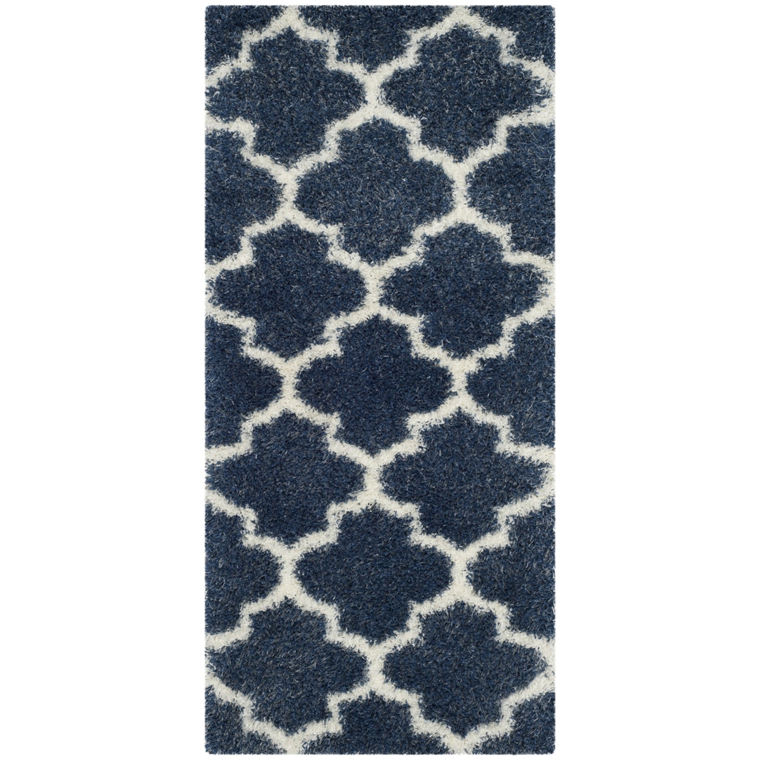 SAFAVIEH Montreal Shag Collection SGM832A Blue/Ivory Rug Image 8