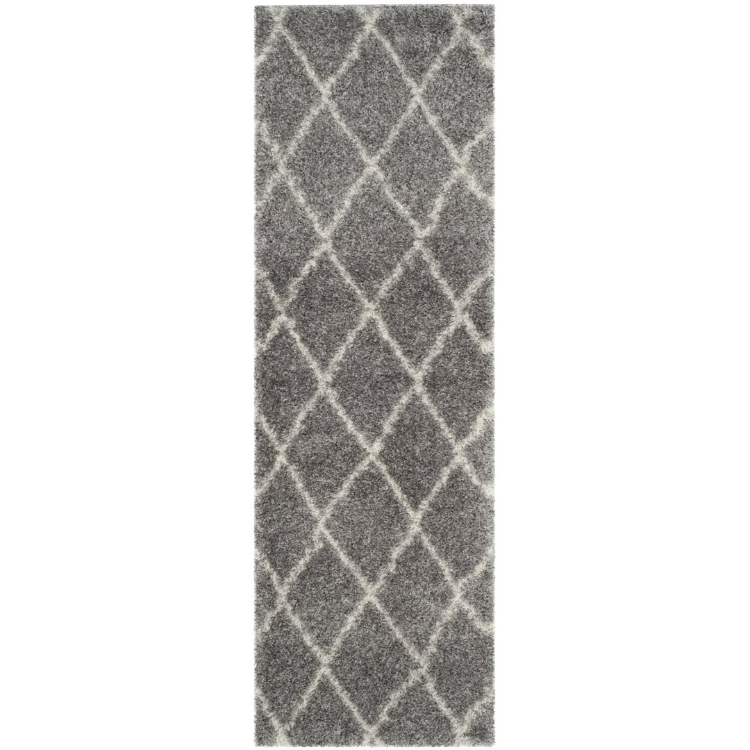 SAFAVIEH Montreal Shag Collection SGM831D Grey/Ivory Rug Image 1