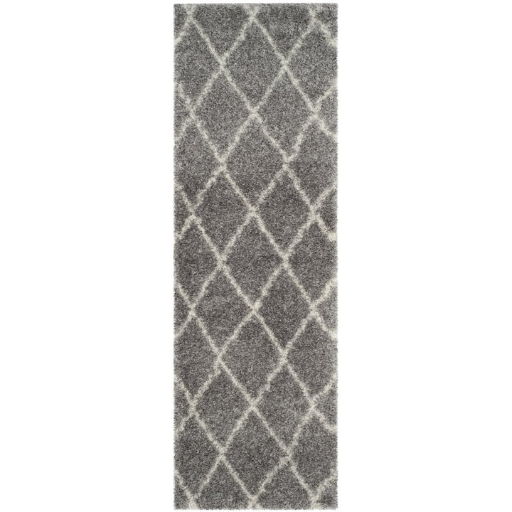 SAFAVIEH Montreal Shag Collection SGM831D Grey/Ivory Rug Image 1