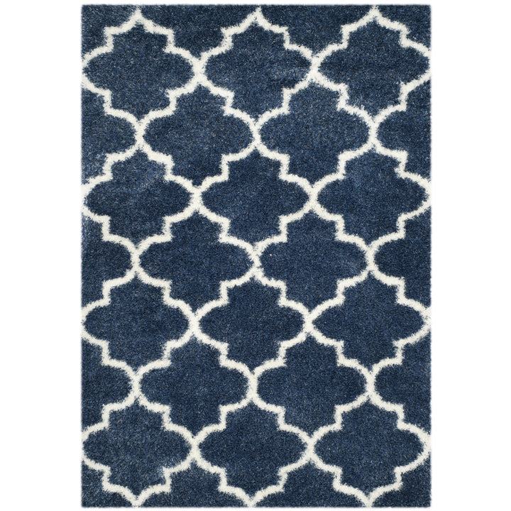 SAFAVIEH Montreal Shag Collection SGM832A Blue/Ivory Rug Image 10