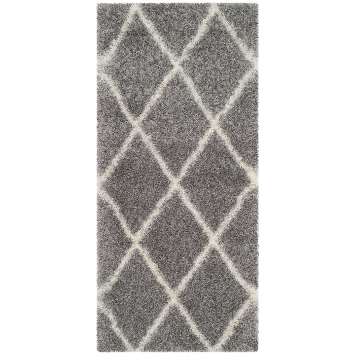 SAFAVIEH Montreal Shag Collection SGM831D Grey/Ivory Rug Image 8