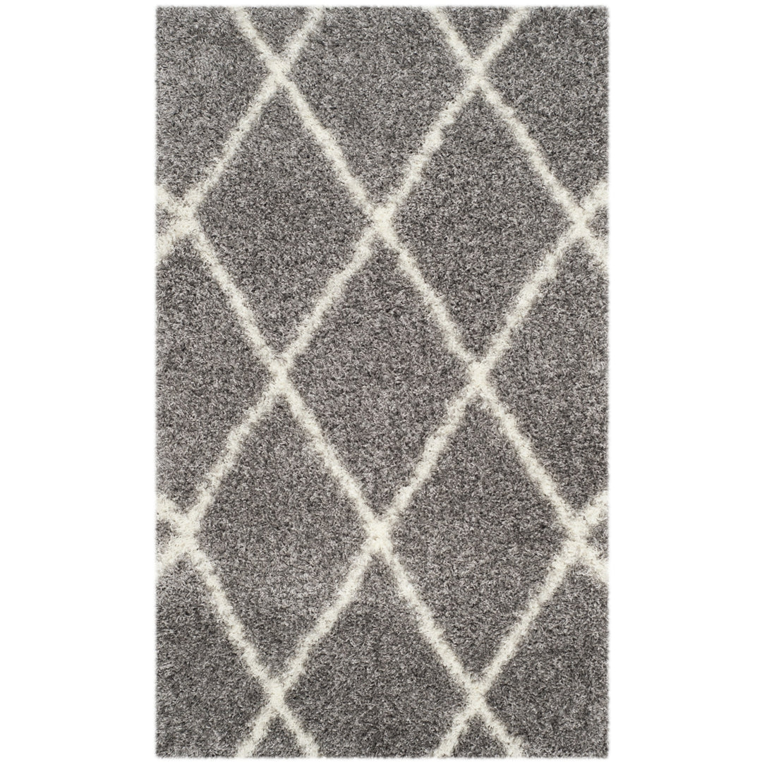 SAFAVIEH Montreal Shag Collection SGM831D Grey/Ivory Rug Image 9