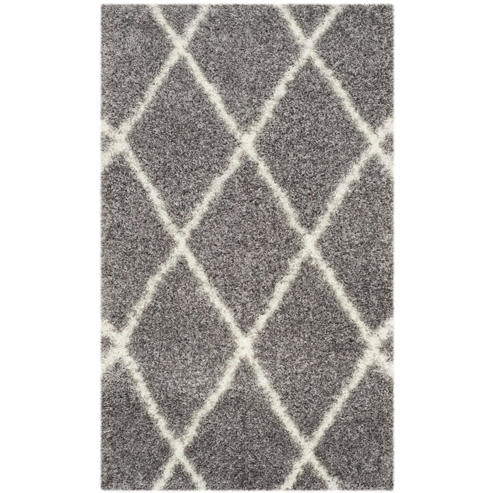 SAFAVIEH Montreal Shag Collection SGM831D Grey/Ivory Rug Image 1