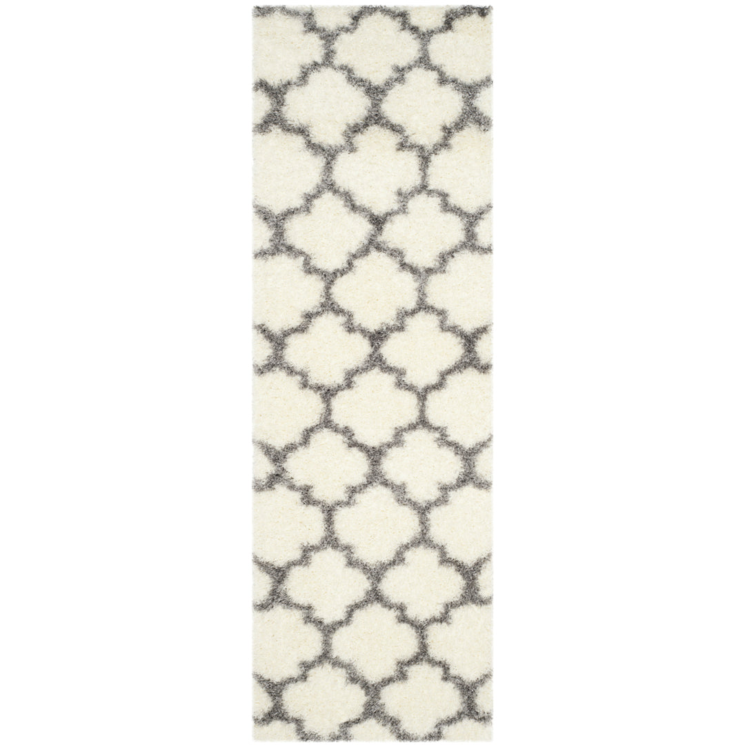 SAFAVIEH Montreal Shag Collection SGM832B Ivory/Grey Rug Image 5