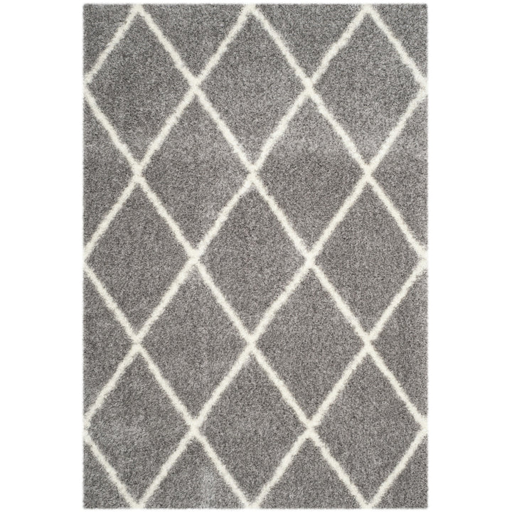 SAFAVIEH Montreal Shag Collection SGM831D Grey/Ivory Rug Image 10