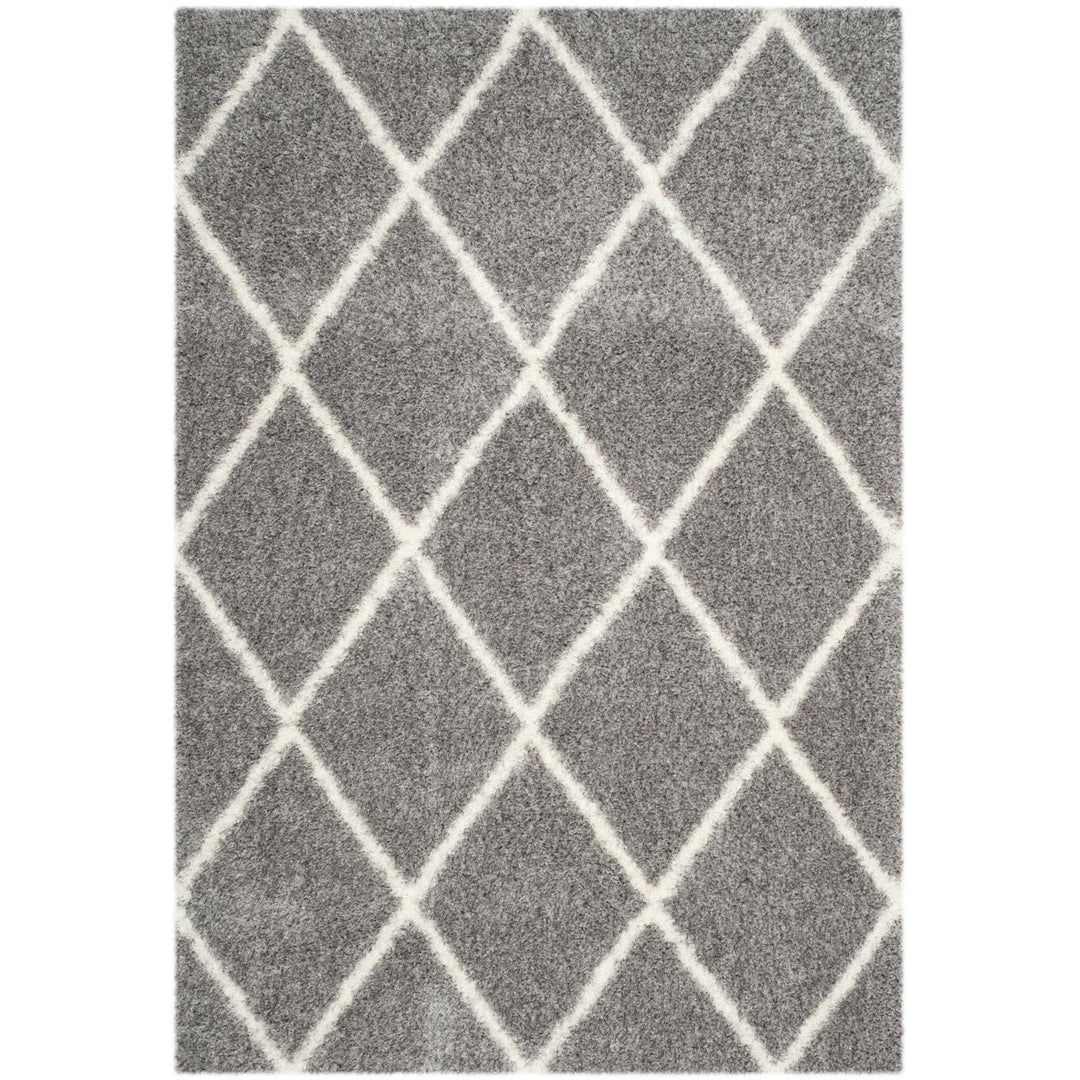 SAFAVIEH Montreal Shag Collection SGM831D Grey/Ivory Rug Image 1