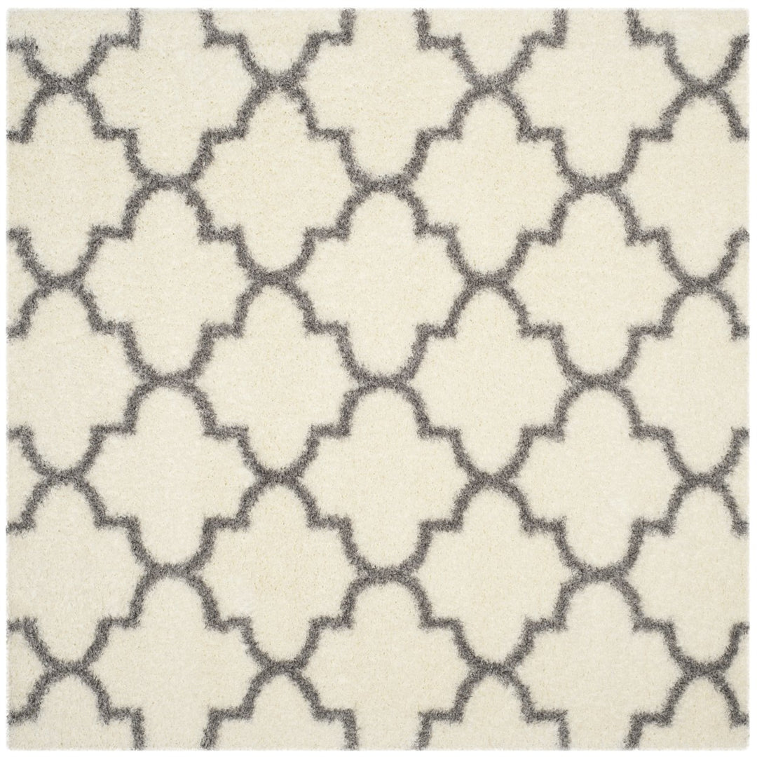 SAFAVIEH Montreal Shag Collection SGM832B Ivory/Grey Rug Image 1