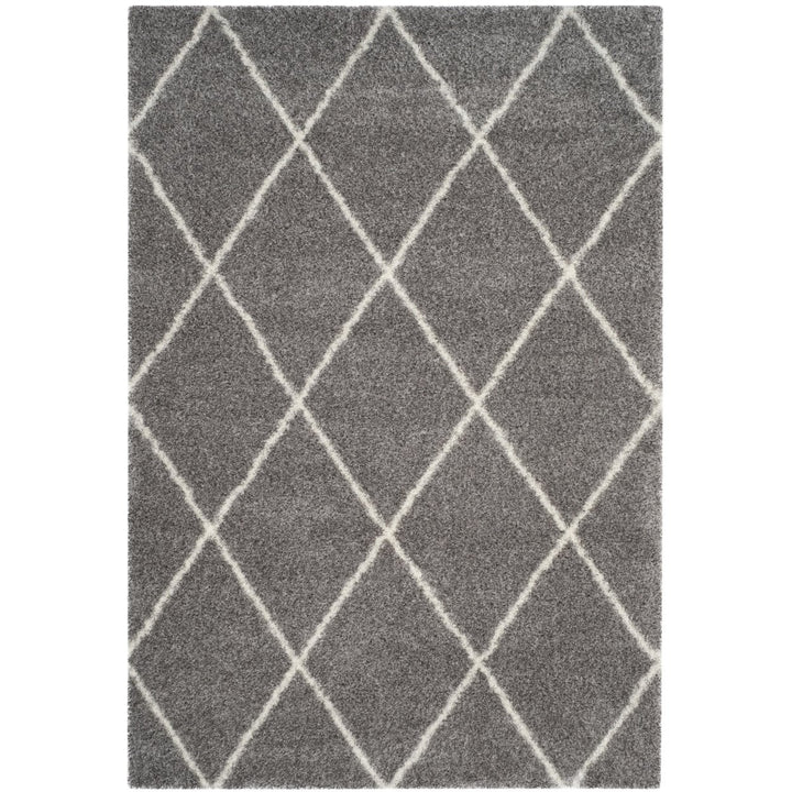 SAFAVIEH Montreal Shag Collection SGM831D Grey/Ivory Rug Image 1