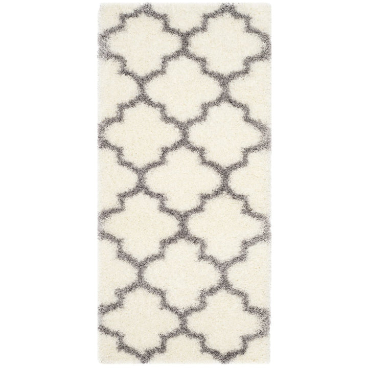 SAFAVIEH Montreal Shag Collection SGM832B Ivory/Grey Rug Image 1