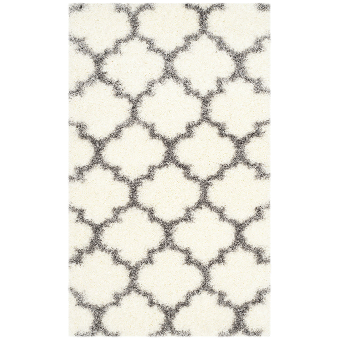 SAFAVIEH Montreal Shag Collection SGM832B Ivory/Grey Rug Image 9