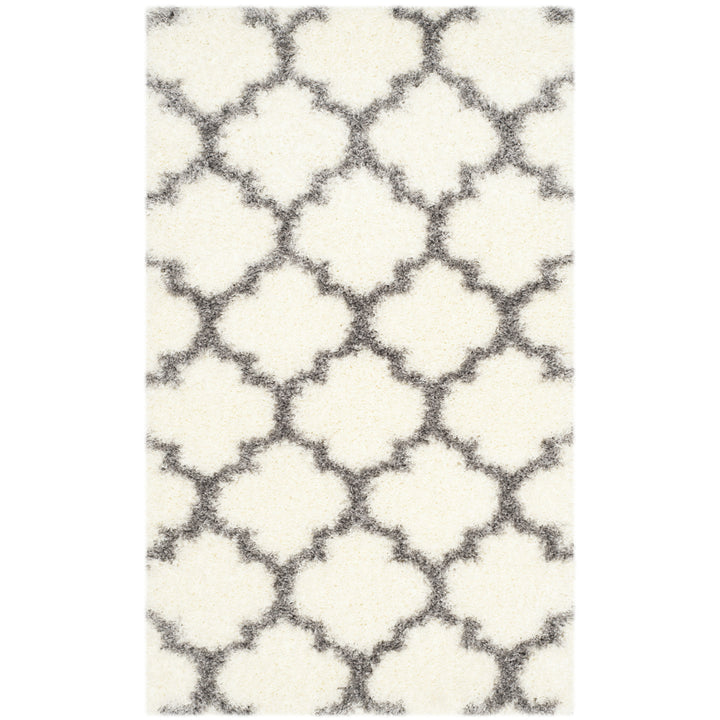 SAFAVIEH Montreal Shag Collection SGM832B Ivory/Grey Rug Image 9