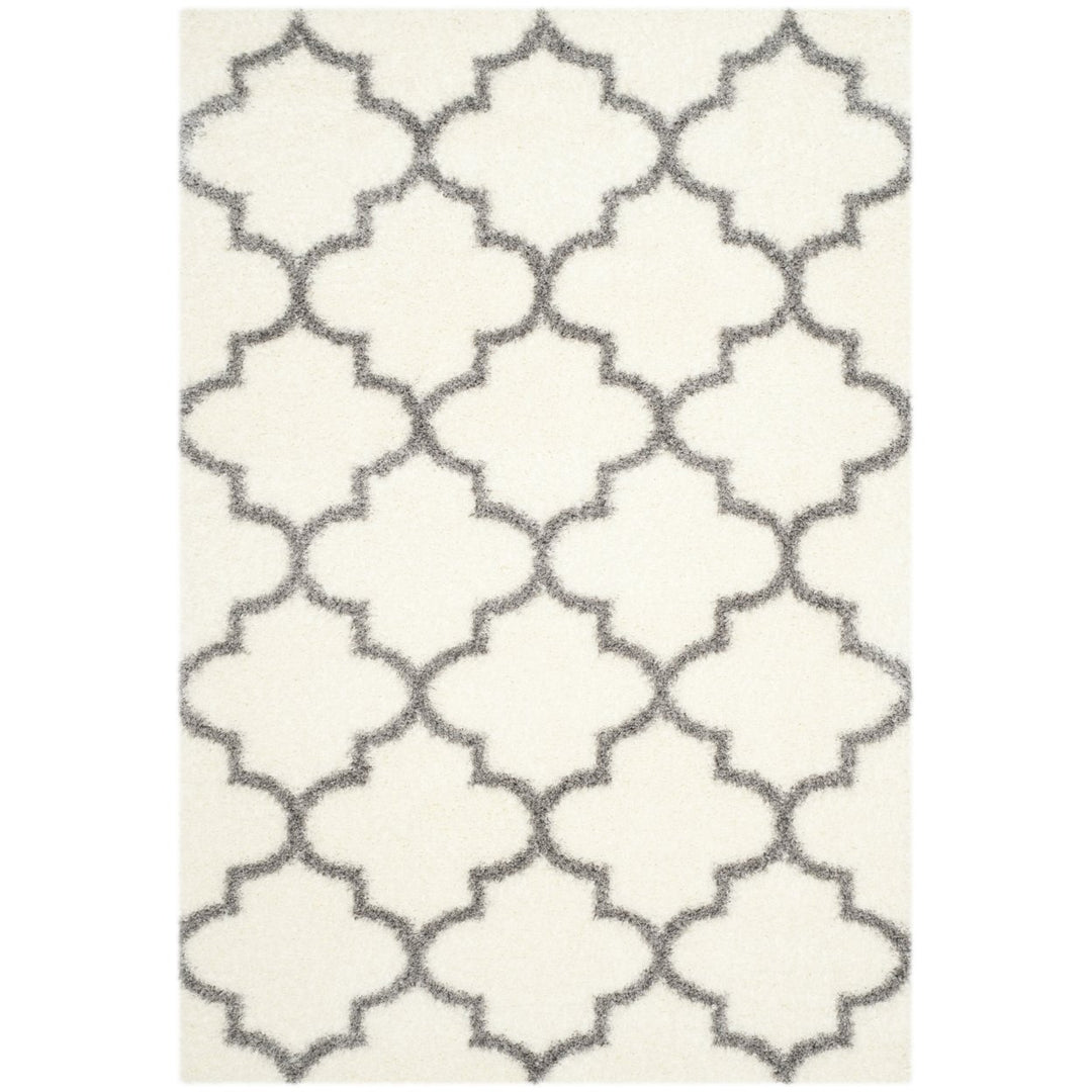 SAFAVIEH Montreal Shag Collection SGM832B Ivory/Grey Rug Image 1